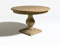 Table de jardin - bois massif - 105x105x75 cm - beige naturel - style campagne