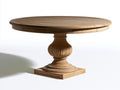 Table de jardin - bois massif - 115x115x76 cm - marron naturel - style rustique