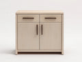 Buffet - bois - 115x42x88 cm - bois clair - style contemporain